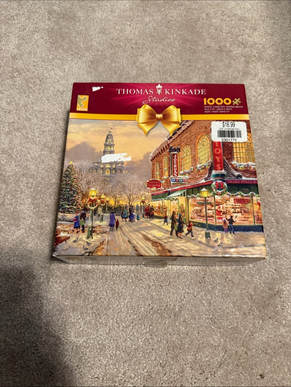 Thomas Kinkade - A Christmas Wish - Holiday Street Scene Puzzle